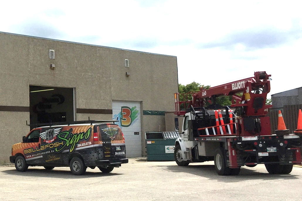 BelleFosh company trucks